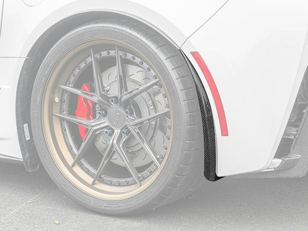 2014-2019 C7 Corvette - Extended Front & Rear Splash Guards / Mud Flaps Pair - for all models